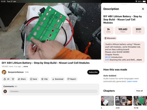 48v nissan leaf battery board