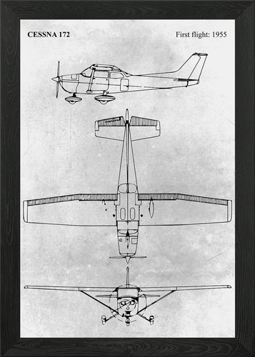 Cessna 172 airplane bluepr - cessna,