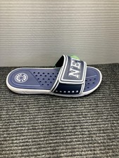 Funky Monkey Sandals Mens Size 9 Navy Blue Slide Shoes NEW POP Massage Footbed