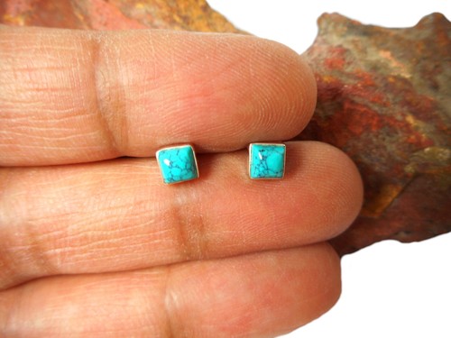 Small square blue turquoise - small,