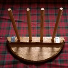 Welly or boot holding rack, hand made from a refurbished, whisky, oak cask.