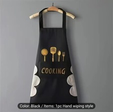 Waterproof and OilResistant PVC Apron Pockets Unisex With & without HandtWiping