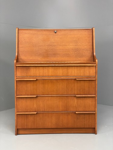 Vintage teak writing desk - vintage,