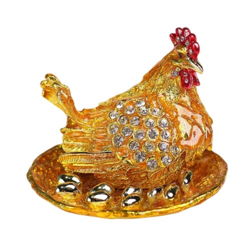 Hen hatching eggs jewelry box - eggs,