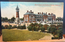 1922 Vintage Postcard Skegness Clock Tower & Fredrica Terrace