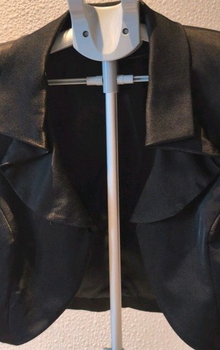 Roman black satin effect - black,