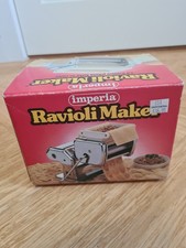 Imperia Ravioli Pasta Maker Made In Italy Boxed Attachment Stainless Steel 