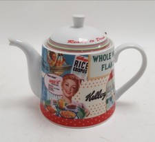 Vintage Kellogg's Portmeirion Teapot Retro Design 2012 Collectible, Rare!