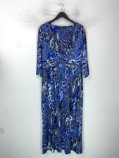 Savoir Blue Animal Print Midi