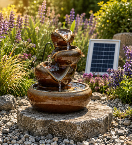 Solar powered garden water - solar,