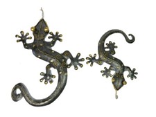 Metal Gecko Garden Ornament