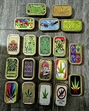 TOBACCO TINS 1oz SLIM TIN WITH