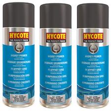 Hycote Grey Primer Aerosol Spray Paint Car Multi-Purpose Preparation 400ml x3