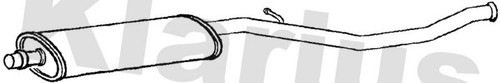 Centre muffler fits peugeot - muffler,