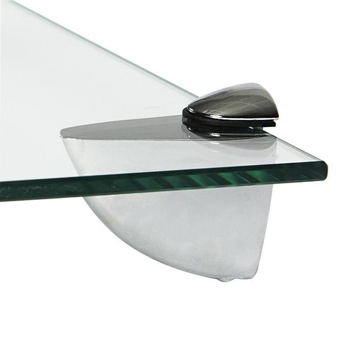 50cm glass floating shelves - glass,
