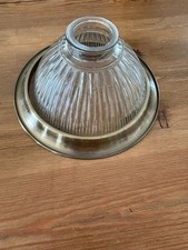 HOLOPHANE RIBBED GLASS PENDANT