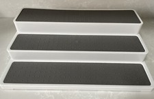 Spice Jar Cupboard Organiser Grippable 3 Tier Shelves