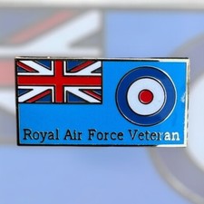 Royal Air Force (RAF) Veteran pin badge - lapel badge HM Forces Veteran badge