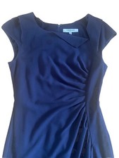 L.K. Bennett Davina Dress, Navy Size 12