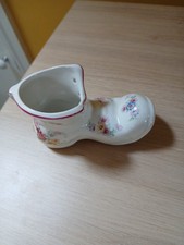 James Kent Old Foley Ceramic Boot Victorian Style, Kate Greenaway Vintage