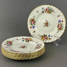Minton Marlow Side Plates 7” or 18cm Set of 6 Bone China VGC Gold Gilt S-309