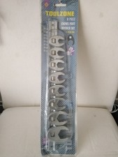 Toolzone 8pc Crows Foot Feet Wrench Spanner Set 3/8" Metric 10mm - 22mm