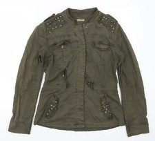 Promod Womens Green Jacket Size 8 Zip