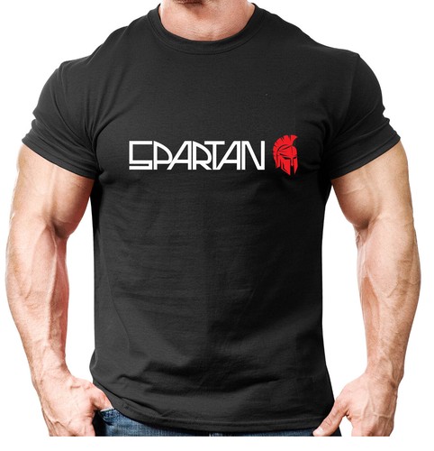 Spartan text gym - spartan, shirt
