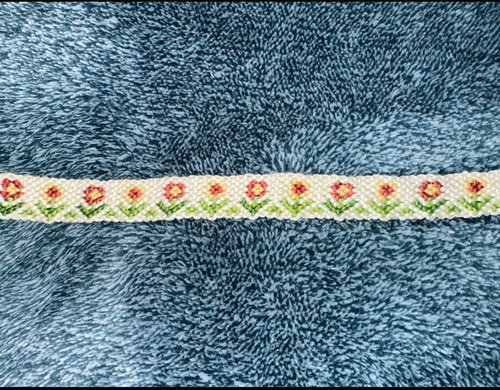Finished cross stitch floral - stitch,