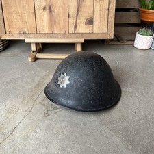 WWII British Helmet Fire & Rescue Services Issue/Liner & Chin Strap