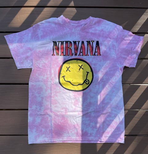 Nirvana smiley face graphic - face,