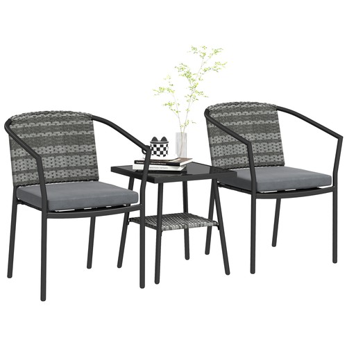 Outsunny pcs rattan bistro - outsunny,