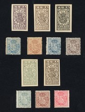 Spanish West Indies Stamps 1877-1895 Telegraphs & Pagos Al Estado to 5p Mint OG