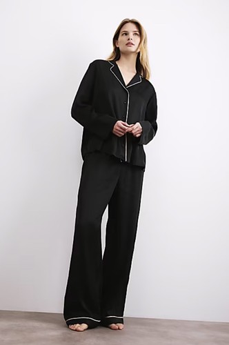 Rosie black satin - m&s, pyjamas