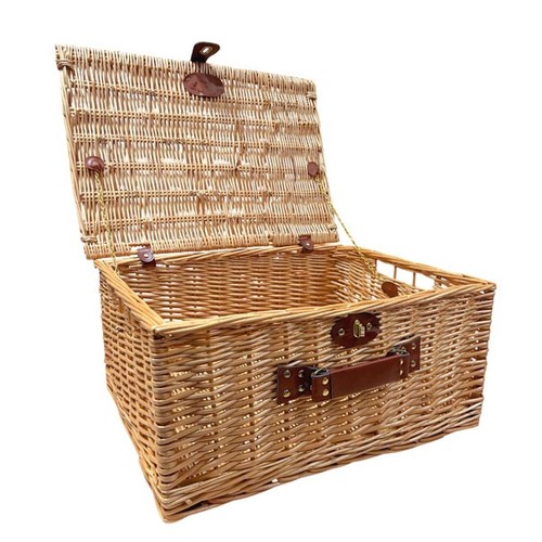 Natural wicker gift hamper - gift,