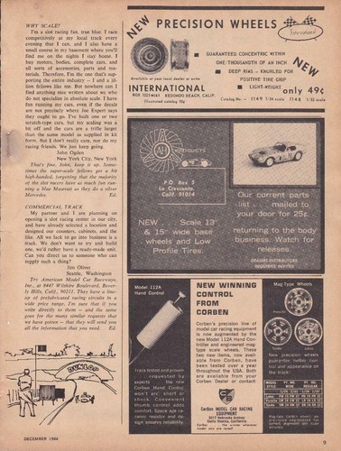 1964 slot cars wheels - slot,