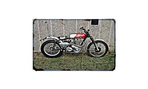 Ariel ht3 motorbike sign - sign, metal