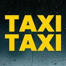 2 x TAXI Stickers Decal Logo for Car Van Vinyl Sticker Minicab Cab