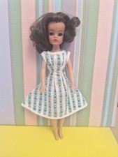Vintage Sindy Doll Sized Pretty Floral Pattern Dress 1960s Style (No Doll)