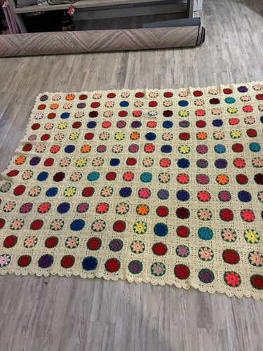 Handmade crochet floral granny - handmade,