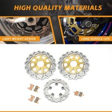 For Suzuki GSXR 600 750 2004-2005 K4 K5 GSXR 1000 04 Full Front Brake Discs Pads
