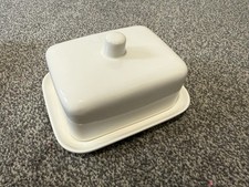 Wilko White  Ceramic Butter