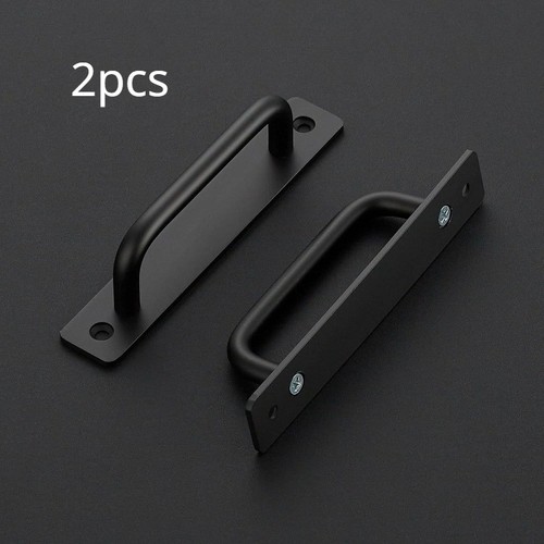 2pcs black door pull - 2pcs,