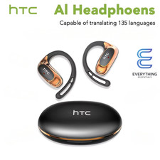 🔥 HTC NE35 Bluetooth 6.0 AI Translator Earbuds | OWS Sports Wireless Headphones