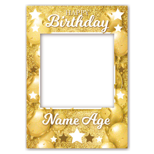 Personalised gold balloons - personalised,