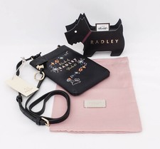 RADLEY LONDON A TOUCH OF RADLEY STARDUST MINI CUTE CROSSBODY BAG BLACK LEATHER