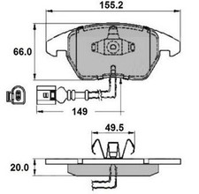 NAP Front Brake Pad Set for
