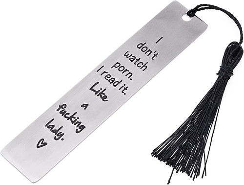 Ouligay funny metal bookmark - metal,