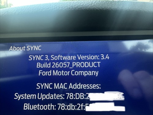 Ford sync apim with - ,