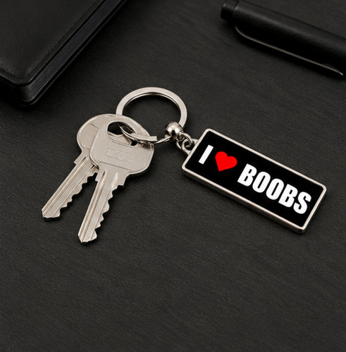 Love boobs keyring rude - i,